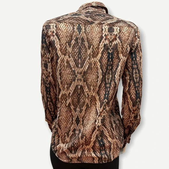 Asos snake print button up blouse S - Picture 5 of 5